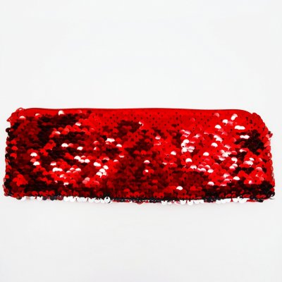 Hutr kosmetická taštička / penál s flitry barva červená