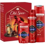 Old Spice Gentleman dárková sada s tuhým deodorantem 50 ml + deodorantem ve spreji 150 ml + sprchovým gelem Captain 250 ml – Zboží Dáma