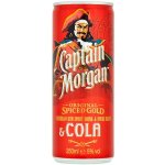 CAPTAIN MORGAN SPICED & COLA 6.4% 5% 0,25 l (holá láhev) – Hledejceny.cz