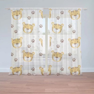 Záclony Tygřík: 2 ks - 150x250 cm - Sablio – Hledejceny.cz