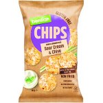 Benlian Rice Chips chipsy z kukuřice a hnědé rýže s příchutí zakysané smetana pažitky 60 g – Zboží Mobilmania