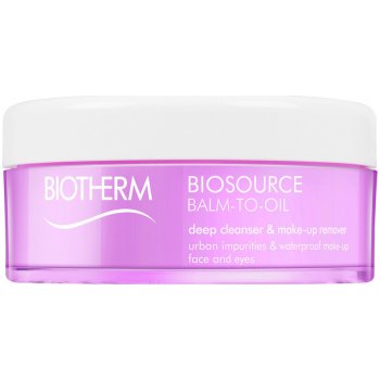 Biotherm hloubkově čistící odličovač make-upu Biosource Balm-To-Oil Deep Cleanser & Make-Up Remover 100 ml