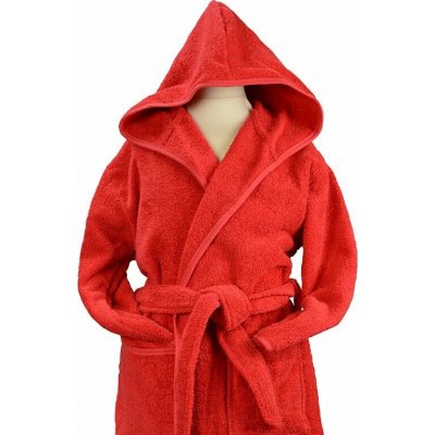 A&R Dětský župan Boyzz & Girlzz® s kapucí červená – Sleviste.cz