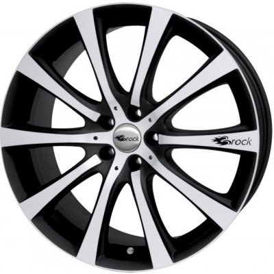 Brock B21 7.5x17 5x114.3 ET38 black matt polished – Hledejceny.cz