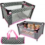 LEAN Toys Hvězdná postel pro panenky Alice Gray Pink – Zboží Dáma