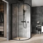 Ravak Nexty čtvrtkruhový sprchový kout NSKK3, 97-99,5x97-99,5x195 cm, bílá/chrom, sklo transparent 3O6AA100Z1 – Zboží Dáma
