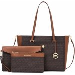 Michael Kors set kabelky 3 v 1 kabelka Kimberly a dvě crossbody hnědé brown