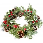 DOMMIO Věnec šiškový s cesmínou 26 cm – Hledejceny.cz