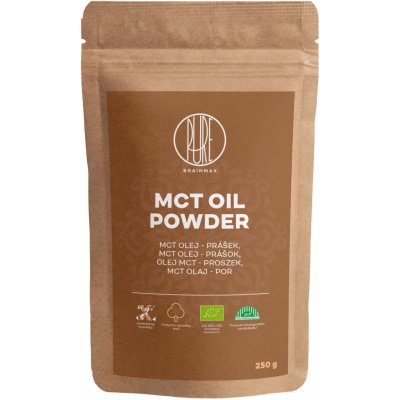 BrainMax Pure MCT powder MCT olej v prášku BIO 250 g – Hledejceny.cz