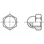 PROFISTYL DIN 1587 matice klobouková nerez A2 Varianta: DIN 1587 klobouková matice nerez A2 M8 – Hledejceny.cz