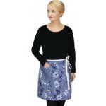 Bellatex Kuchyňská zástěra Dita do pasu zástěra 68x50cm modrá kostička – Hledejceny.cz