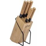 5five Simply Smart Sada 5ti kuchyňských nožů na bambusovém stojanu hnědá – Sleviste.cz