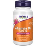 Now Foods Vitamín D3 1000 iu 360 kapslí – Hledejceny.cz