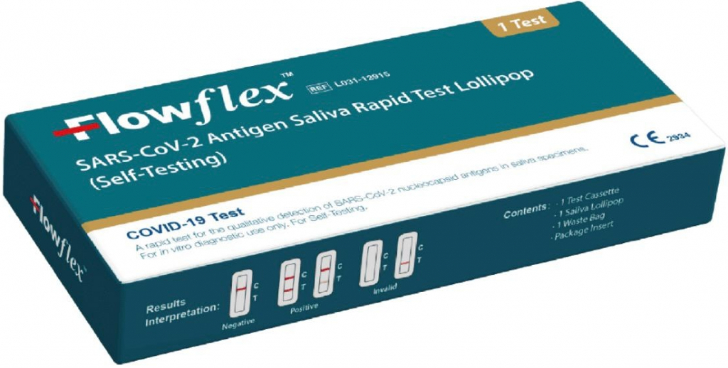 Acon Biotech Hangzhou Flowflex SARS-CoV-2 Antigen Saliva Rapid Test Lollipop 1 ks