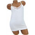 Novia dámské tílko s krajkou bílá – Zboží Dáma