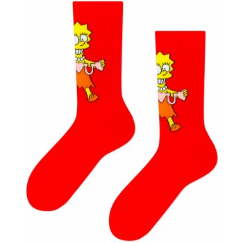 Frogies dámské ponožky Simpsons Love červená