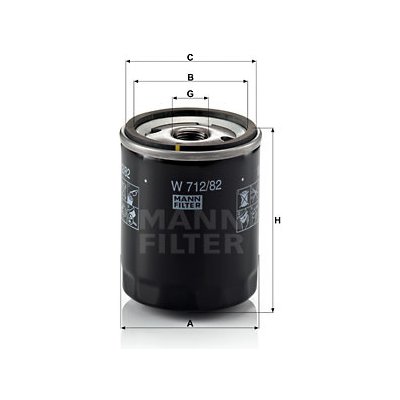 MANN-FILTER Olejový filtr W 712/82 – Hledejceny.cz