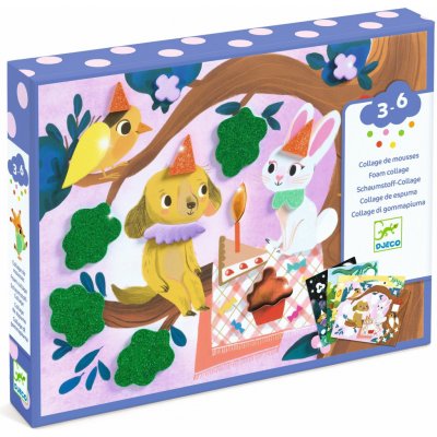 Djeco Pěnové koláže Třpytivé oslavy – Zboží Dáma