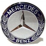 Znak, logo kapoty MERCEDES BENZ 57mm modrá/chrom A2048170616 A2048170016 – Zboží Mobilmania