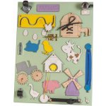 Kik KX4629 Dřevěná oboustranná manipulační tabule Farma – Hledejceny.cz