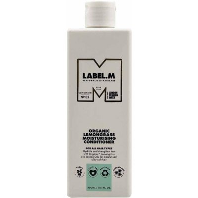 Label.m Organic Lemongrass Moisturising Conditioner Zklidňující hydratační kondicionér 300 ml – Zboží Mobilmania