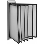 A-Z Reklama CZ nástěnný stříbrný kovový držák s 10 černými kapsami na A4 – Zboží Dáma