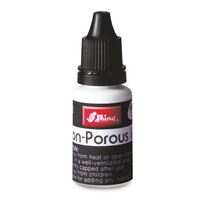 Shiny Razítková barva speciální neporézní Non-Porous Ink černá 15 ml – Zbozi.Blesk.cz