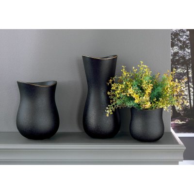 Gilde Keramická váza "Opera" černá – Hledejceny.cz