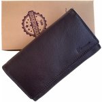 WILD FASHION4U Dámská kožená peněženka velká Wild Fashion brown – Zboží Mobilmania