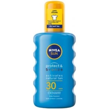 Nivea Sun Protect & Bronze Sun Spray intenzivní sprej na opalování SPF30 200 ml