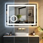 IREDA Koupelnové zrcadlo s LED osvětlením 80 x 60 cm 92027 – Sleviste.cz