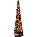 Veliký bronzový lesklý vánoční strom Sparkling L – 24*24*132 cm - J-Line by Jolipa – Hledejceny.cz