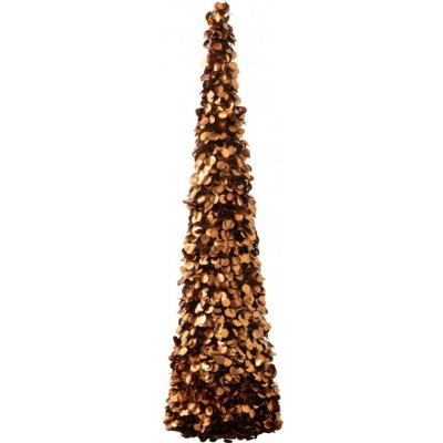 Veliký bronzový lesklý vánoční strom Sparkling L – 24*24*132 cm - J-Line by Jolipa – Hledejceny.cz