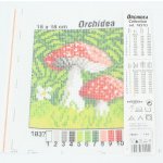 Předloha vyšívací 15x15cm Muchomůrky – Hledejceny.cz