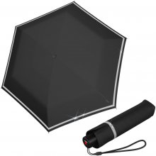Knirps rookie black reflective lehký skládací deštník černý