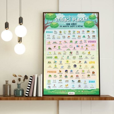 Stírací plakát - 100 věcí co musíte zažít s dětmi – Zboží Dáma