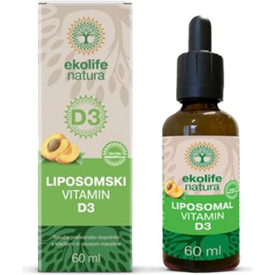 Ekolife Natura Lipozomální Vitamín D3 kapky 60 ml – Hledejceny.cz