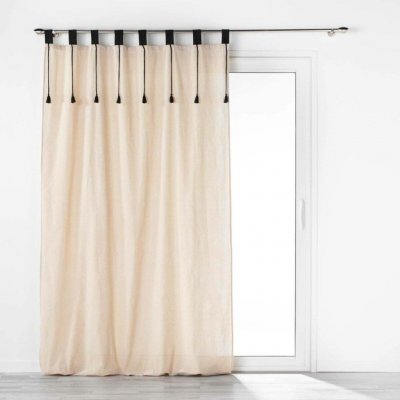 Douceur d'intérieur Závěs s poutky FILINE, polybavlna, 140 x 240 cm, béžový béžová – Hledejceny.cz