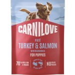 Carnilove Dog Paté Turkey & Salmon with Blueberries for Puppies 300 g – Hledejceny.cz