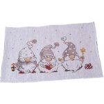 Dakls Vánoční prostírání Skřítci béžová 30x45cm – Sleviste.cz