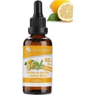 Zdravý den sladidlo kapky citron 50 ml – Hledejceny.cz