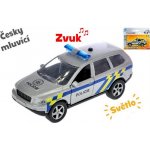 Mikro trading Auto policie 11 cm kov zpětný chod na baterie česky mluvící – Hledejceny.cz