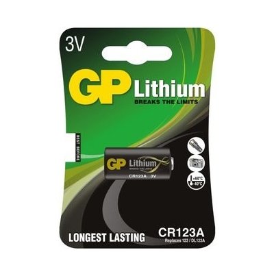 GP Lithium CR123 1ks 1022000111 – Zbozi.Blesk.cz