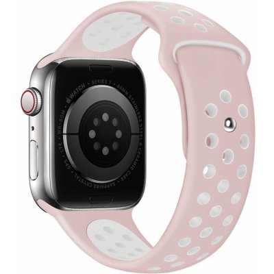 Eternico Sporty pro Apple Watch 42mm / 44mm / 45mm Cloud White and Pink AET-AWSP-WhPi-42 – Zboží Živě