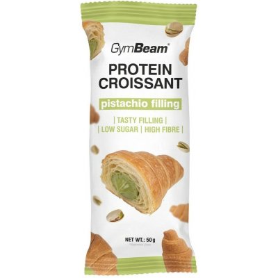 GymBeam Proteinový croissant s pistáciovou náplní pistácie 50 g – Zbozi.Blesk.cz
