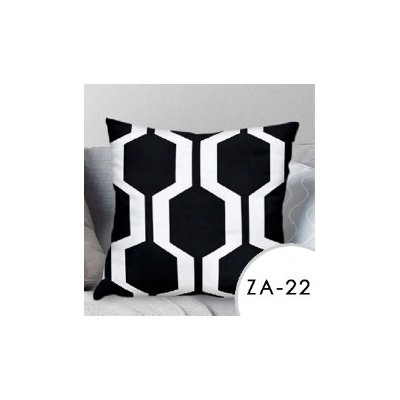 EmaHome se vzorem černá bílá ZA-22 40 x 40 cm – Zboží Mobilmania