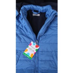 Losan chlapecká bunda s odepínací kapucí modrá