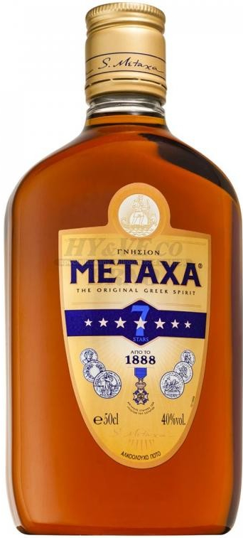 Metaxa 7* 40% 0,5 l PET (holá lahev)
