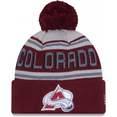 New Era COLORADO AVALANCHE BEANIE Vínová Šedá Světle modrá Bílá – Hledejceny.cz