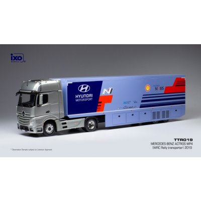 IXO MercedesBenz Actros MP4 Hyundai Motor Sport WRC Transport 1:43 – Zbozi.Blesk.cz